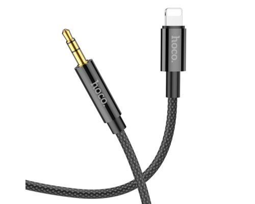 Audio кабель AUX Hoco UPA19 Lightning to 3.5мм 1м black PLS-00-00088071