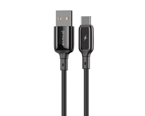 Кабель Proove Flex Metal USB-A to Type-C 12W 2.4A 1м black PLS-00-00134439