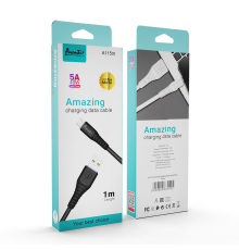 Кабель Avantis A115м USB-A to Micro USB 15W 3A 1м white PLS-00-00099582