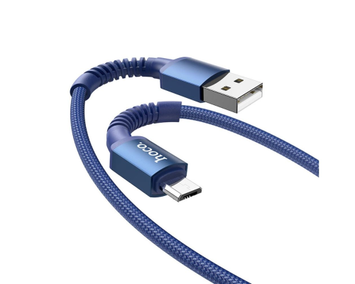 Кабель Hoco X71 USB-A to Micro USB 2.4A 1м blue PLS-00-00087540
