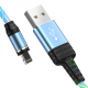 Кабель Hoco U90 Magnetic Ingenious Streamer USB-A to Lightning 10W 2A 1м blue PLS-00-00055489