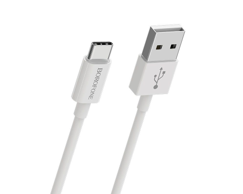 Кабель Borofone BX22 USB-A to Type-C 15W 3A 1м white PLS-00-00061890