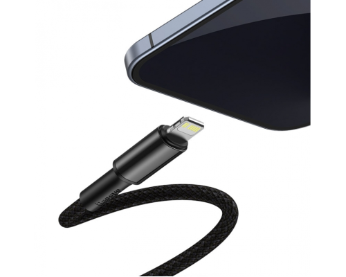 Кабель Baseus High Density Braided Type-C to Lightning PD 20W 2.4A 1м black PLS-00-00061051