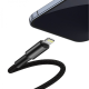 Кабель Baseus High Density Braided Type-C to Lightning PD 20W 2.4A 1м black PLS-00-00061051