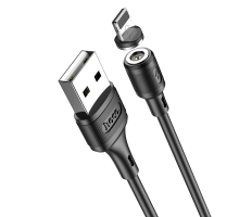Кабель Hoco X52 Sereno Magnetic USB-A to Lightning 12W 2.4A 1м black PLS-00-00056216