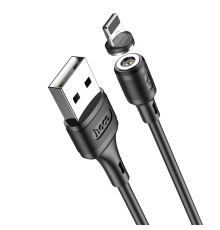Кабель Hoco X52 Sereno Magnetic USB-A to Lightning 12W 2.4A 1м black PLS-00-00056216