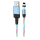 Кабель Hoco U90 Magnetic Ingenious Streamer USB-A to Lightning 10W 2A 1м blue PLS-00-00055489