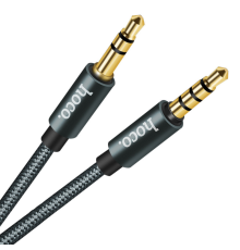 Audio кабель AUX Hoco UPA03 3.5мм 1м gray PLS-00-00029323