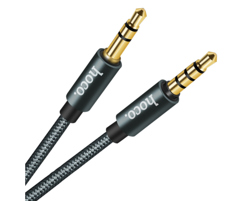 Audio кабель AUX Hoco UPA03 3.5мм 1м gray PLS-00-00029323