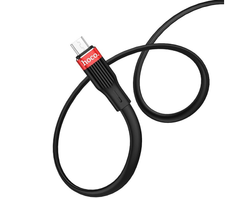 Кабель Hoco U72 Forest Silicone USB-A to Micro USB 12W 2.4A 1.2м black PLS-00-00050416
