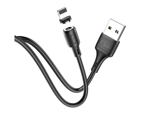 Кабель Hoco X52 Sereno Magnetic USB-A to Lightning 12W 2.4A 1м black PLS-00-00056216
