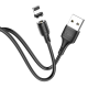 Кабель Hoco X52 Sereno Magnetic USB-A to Lightning 12W 2.4A 1м black PLS-00-00056216