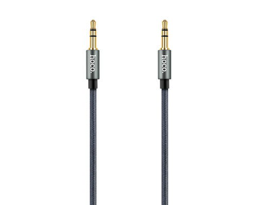 Audio кабель AUX Hoco UPA03 3.5мм 1м gray PLS-00-00029323
