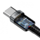 Кабель Baseus Cafule Type-C to Type-C PD+QC3.0 100W 5A 2м (CATKLF-ALG1) black gray PLS-00-00061039