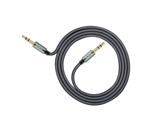 Audio кабель AUX Hoco UPA03 3.5мм 1м gray PLS-00-00029323
