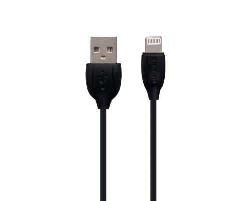 Кабель Borofone BX19 Streamer USB-A to Lightning 12W 2.4A 1м black PLS-00-00053736