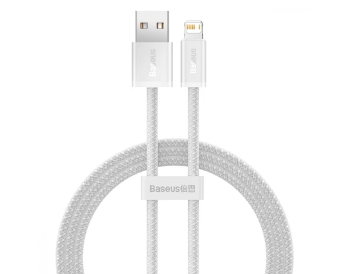 Кабель Baseus Dynamic Series USB-A to Lightning 12W 2.4A 1м (CALD000402) white PLS-00-00090193