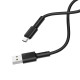 Кабель BOROFONE BX31 USB to Type-C 3A, 1m, silicone, TPE connectors, Black (BX31CB)