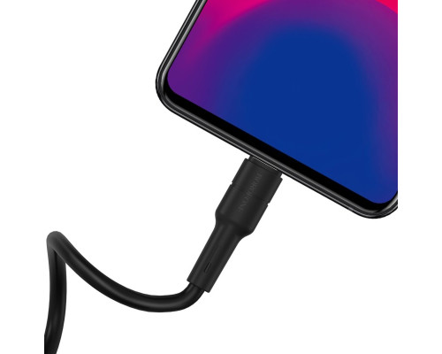 Кабель BOROFONE BX30 USB to Micro 2.4A, 1m, silicone, TPE connectors, Black (BX30MB)