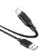 Кабель BOROFONE BX42 USB to Type-C 3A, 1m, silicone, TPE connectors, Black (BX42CB)