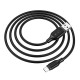 Кабель BOROFONE BX42 USB to Type-C 3A, 1m, silicone, TPE connectors, Black (BX42CB)