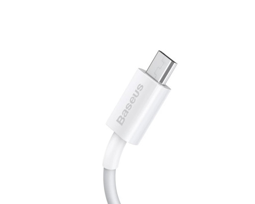 Кабель Baseus Superior Series Fast Charging Data Cable USB to Micro 2A 1m White (CAMYS-02)