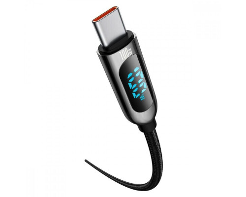 Кабель Baseus Display Fast Charging Data Cable Type-C to Type-C 100W 1m Black (CATSK-B01)