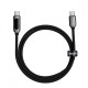 Кабель Baseus Display Fast Charging Data Cable Type-C to Type-C 100W 1m Black (CATSK-B01)