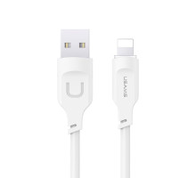 Кабель Usams US-SJ565 Lightning 2.4A Charging & Data Cable Lithe Series 1.2m White (SJ565USB02)