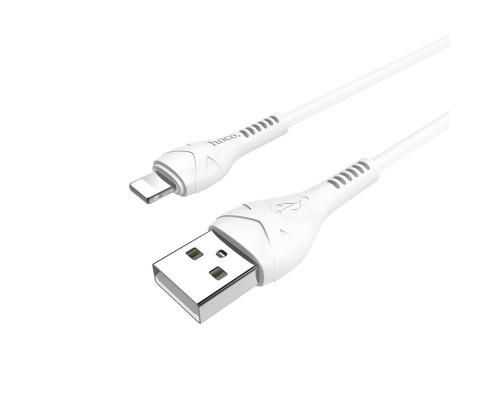 Кабель HOCO X37 USB to iP 2.4A, 1m, PVC, PVC connectors, White (6931474710499)
