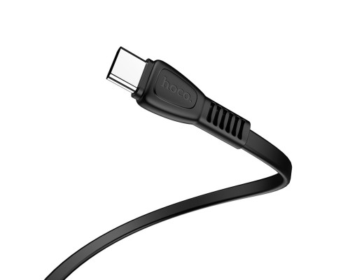 Кабель HOCO X40 USB to Type-C 3A, 1m, TPE, TPE connectors, Black (6931474711694)