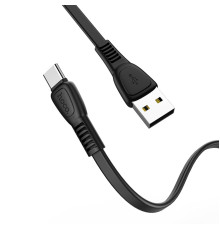 Кабель HOCO X40 USB to Type-C 3A, 1m, TPE, TPE connectors, Black (6931474711694)