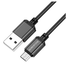 Кабель BOROFONE BX87 Sharp charging data cable for Micro Black (BX87MB)