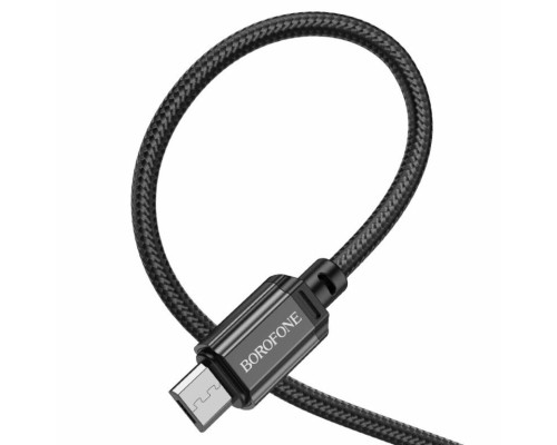 Кабель BOROFONE BX87 Sharp charging data cable for Micro Black (BX87MB)
