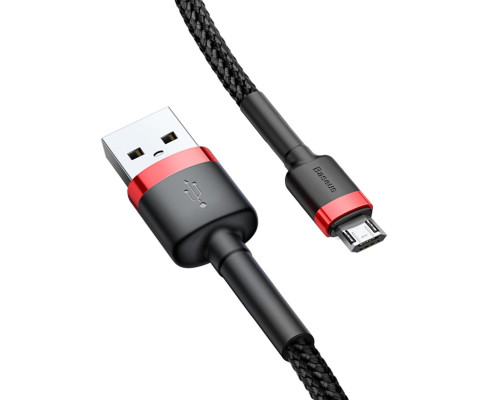 Кабель Baseus cafule Cable USB For Micro 2A 3m Red+Black (CAMKLF-H91)