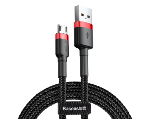 Кабель Baseus cafule Cable USB For Micro 2A 3m Red+Black (CAMKLF-H91)
