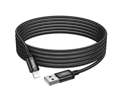 Кабель HOCO X91 Radiance charging data cable for iP(L=3M) Black (6931474788702)