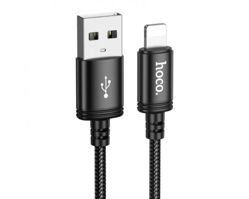 Кабель HOCO X91 Radiance charging data cable for iP(L=3M) Black (6931474788702)