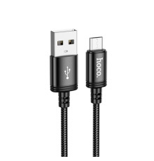 Кабель HOCO X89 Wind charging data cable Micro Black (6931474784346)