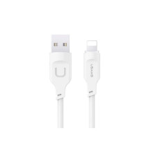 Кабель Usams US-SJ618 2.4A Lightning Charging & Data Cable - Moe Series 1m White (SJ618USB02)