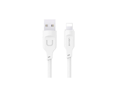 Кабель Usams US-SJ618 2.4A Lightning Charging & Data Cable - Moe Series 1m White (SJ618USB02)