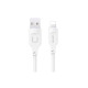 Кабель Usams US-SJ618 2.4A Lightning Charging & Data Cable - Moe Series 1m White (SJ618USB02)