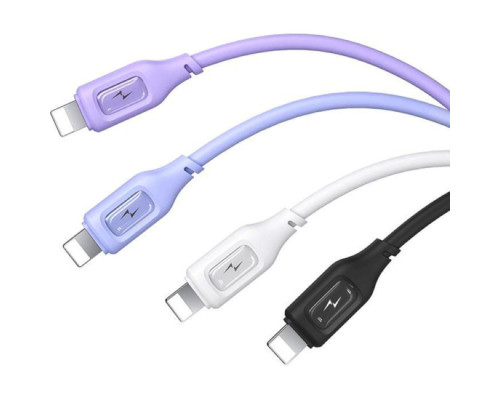 Кабель Usams US-SJ618 2.4A Lightning Charging & Data Cable - Moe Series 1m White (SJ618USB02)