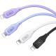 Кабель Usams US-SJ618 2.4A Lightning Charging & Data Cable - Moe Series 1m White (SJ618USB02)