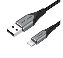 Кабель Vention USB 2.0 A to Lightning Cable 1M Gray Aluminum Alloy Type (LABHF) (LABHF)