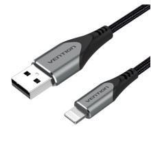 Кабель Vention USB 2.0 A to Lightning Cable 1M Gray Aluminum Alloy Type (LABHF) (LABHF)