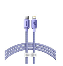 Кабель Baseus Crystal Shine Series Fast Charging Data Cable Type-C to iP 20W 2m Purple (CAJY000305)