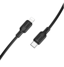 Кабель BOROFONE BX113 Lenny PD silicone charging data cable iP(L=1M) Black (6941991115370)