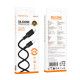 Кабель BOROFONE BX113 Lenny PD silicone charging data cable iP(L=1M) Black (6941991115370)