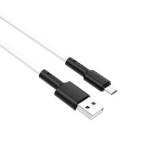 Кабель BOROFONE BX31 Soft silicone charging data cable for Micro White (6931474710383)